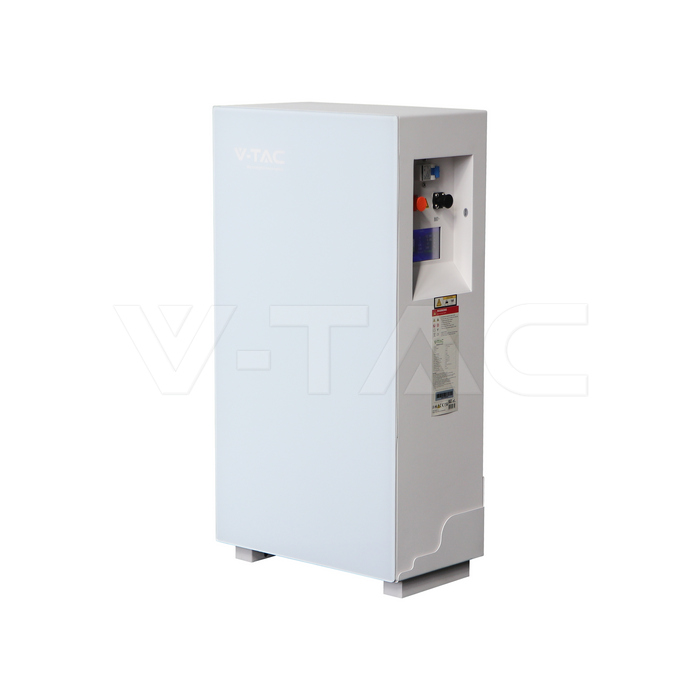 V-TAC VT-16076 LiFePO4 Batteriespeicher 16,07 kWh weiß — Ansicht 2