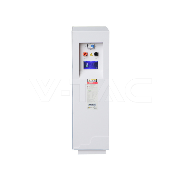 V-TAC VT-16076 LiFePO4 Batteriespeicher 16,07 kWh weiß — Ansicht 3